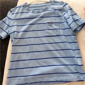Vineyard Vines Light Blue Striped Kids Tee